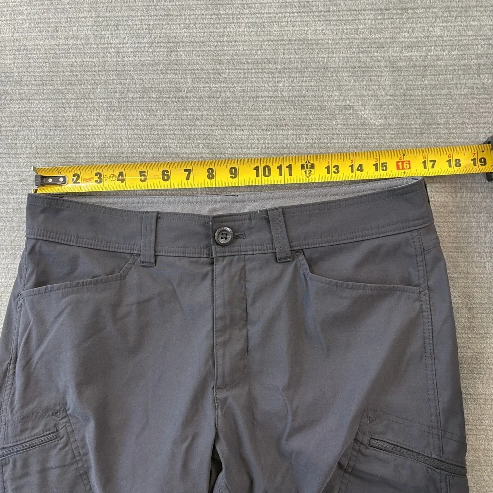 Eddie Bauer Pants Mens 34x32 Green First Ascent Softshell Lined Zip Pocket Snow
